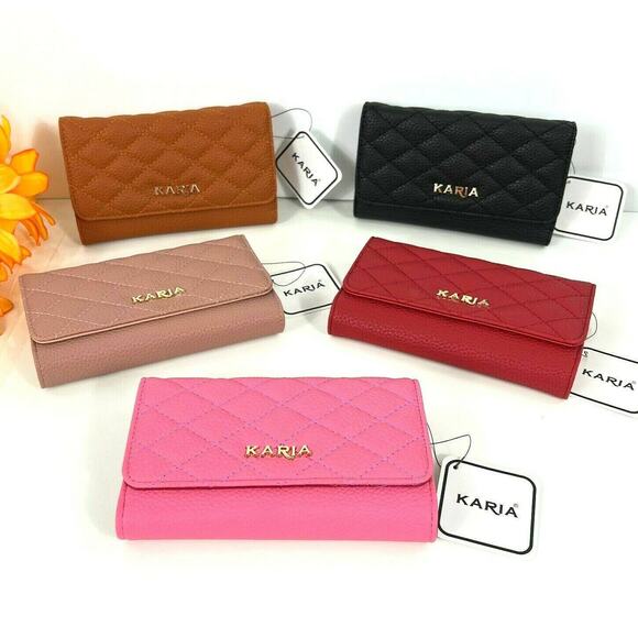 KARIA Women's Cellphone Crossbody Bag Pink Detachable Strap Great for to Her NEW - Picture 8 of 14